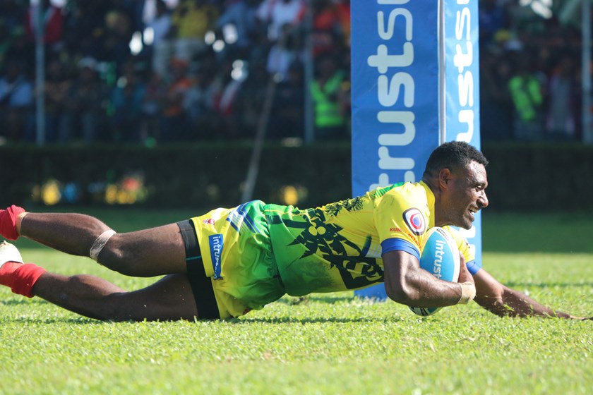 Edene Gebbie was man of the match for the Hunters in the game at Lae. Photos: PNG Hunters Media
