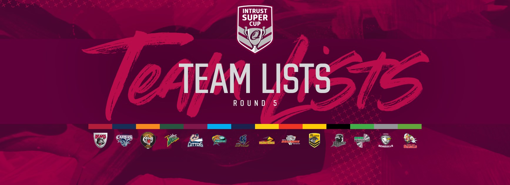 Round 5 Intrust Super Cup Red Socks Round team lists