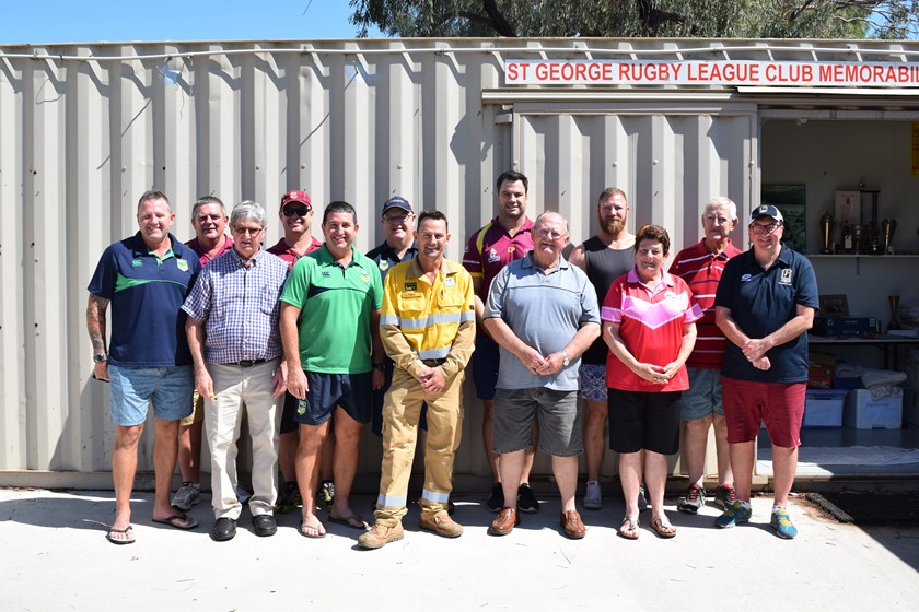 The QRL and Men of League Drought Relief Tour stops in at St George Rugby League club. Photo: QRL Media
