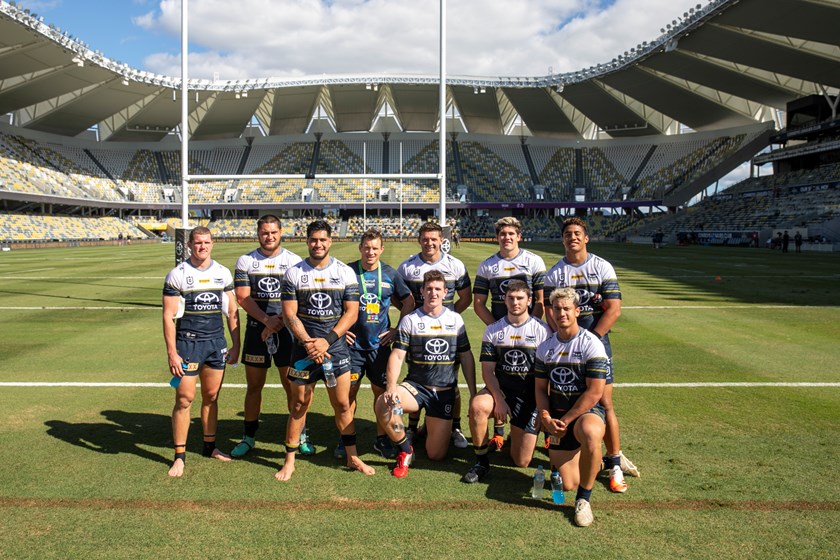 Members of the North Queensland Cowboys squad took part in a scrimmage match earlier this season. Photo: North Queensland Cowboys Media