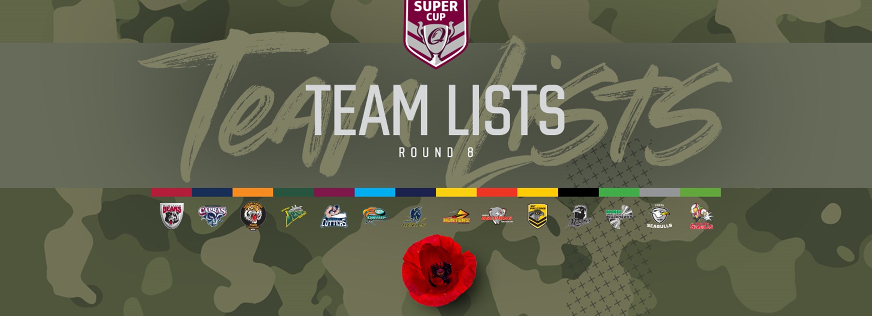 Intrust Super Cup Round 8 teams - Anzac Round