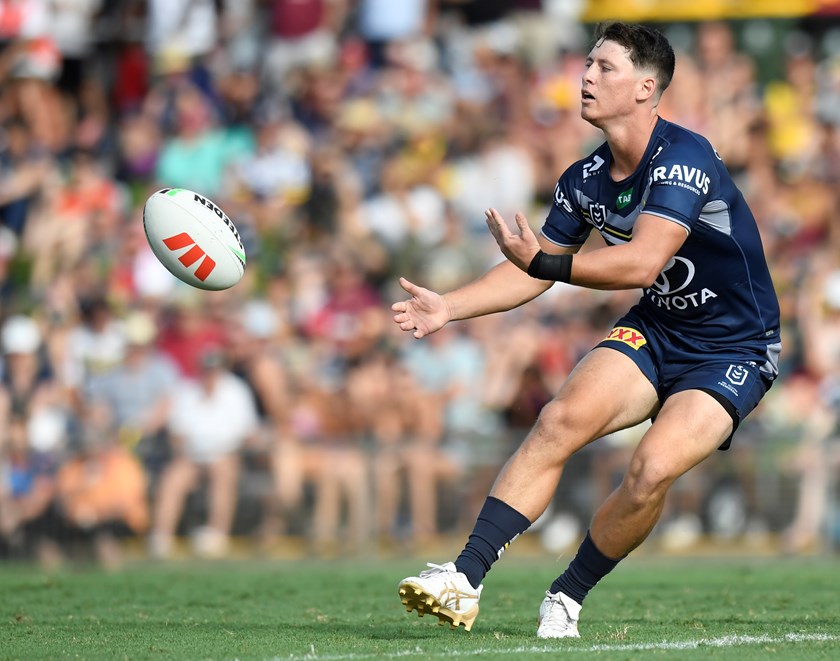 Schneider in action for the North Queensland Cowboys. Photo: NRL Imagery