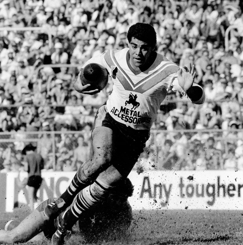 Queensland great Mal Meninga in action for Souths.