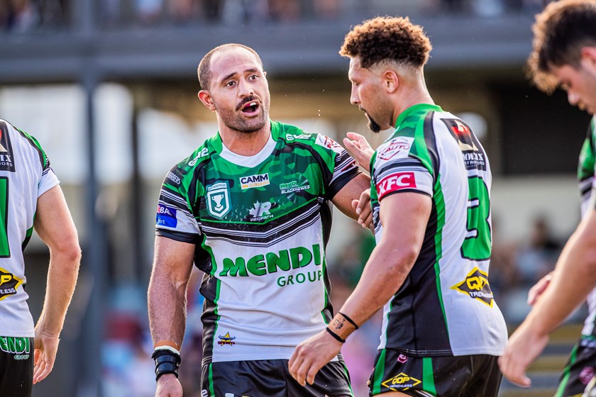Patrick Kaufusi in Round 1 for the Townsville Blackhawks. Photo: Alix Sweeney/QRL
