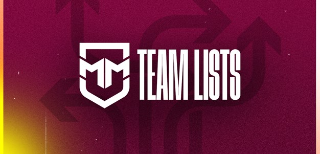 Round 8 Mal Meninga Cup team lists