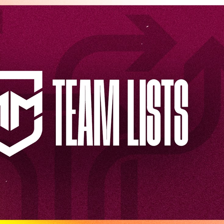 Round 8 Mal Meninga Cup team lists