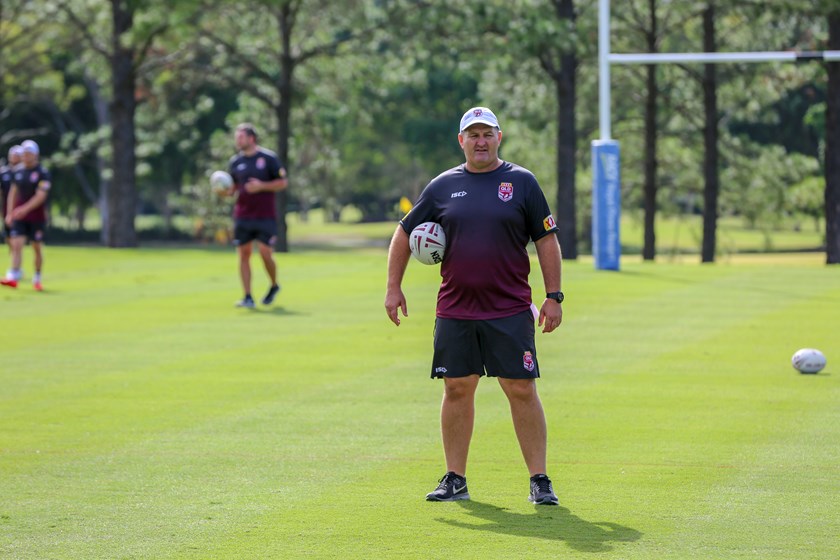 Coaching the 2019 Queensland Residents side. Photo: QRL