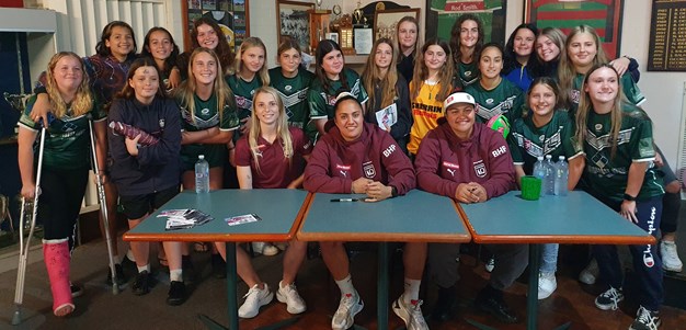 In pictures: Maroons visit junior clubs