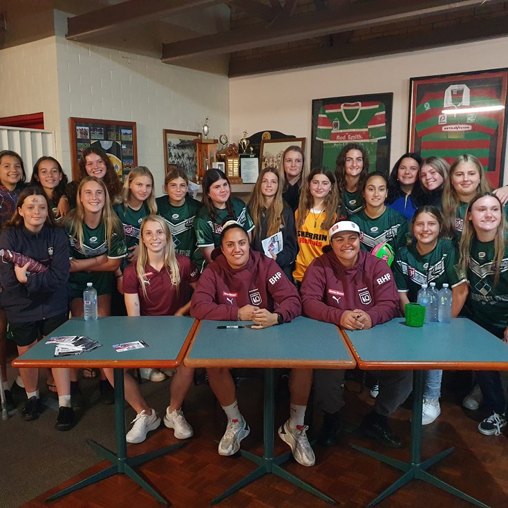 In pictures: Maroons visit junior clubs