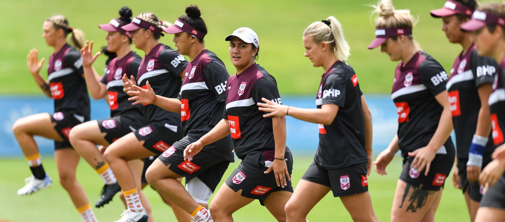 In pictures: Harvey Norman Queensland Maroons up the training