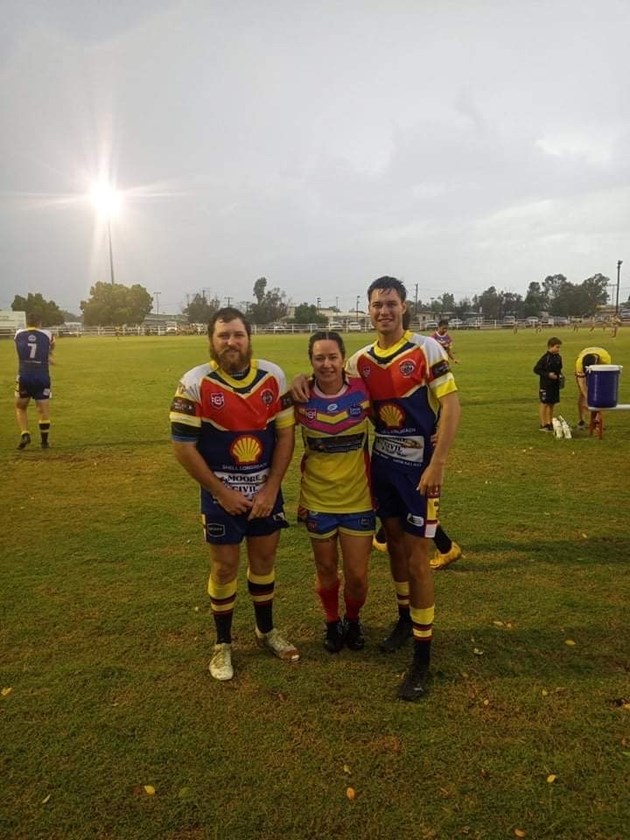 Trent, Nadia and Nadia's eldest son, Memphis.