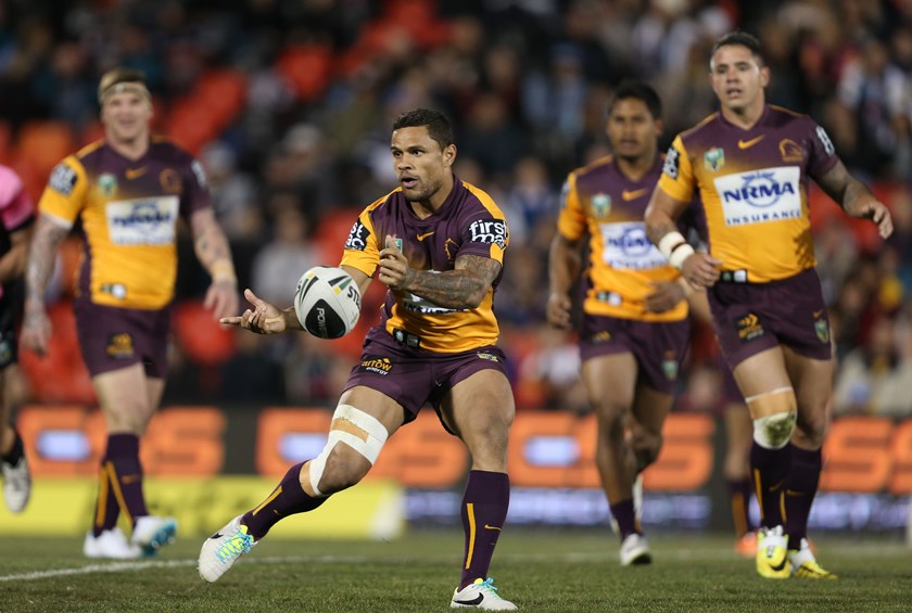 Hoffman playing for the Broncos in 2014. Photo: NRL Imagery