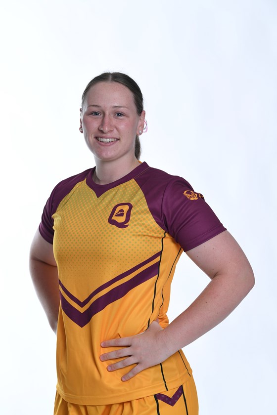 Lillian Yarrow representing Queensland Country Under 17s in 2021. 