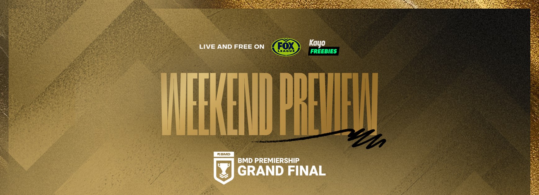 Grand Final: Weekend Preview - BMD Premiership