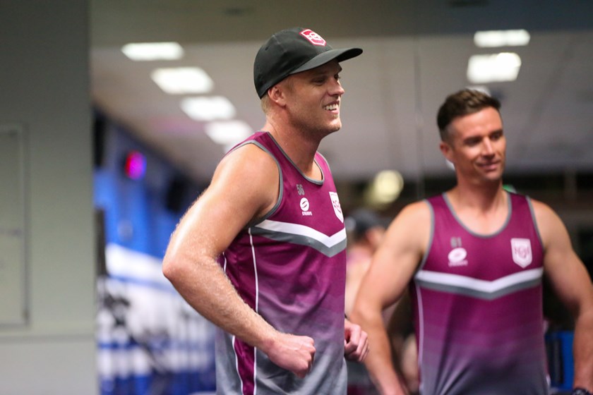 Tyson Brough in pre-season training. Photo: Jorja Brinums/QRL