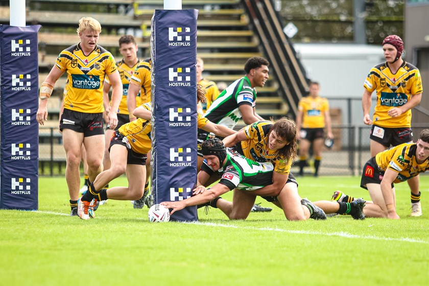 Townsville Blackhawks put in a powerful second half against Sunshine Coast Falcons. Photo: Erick