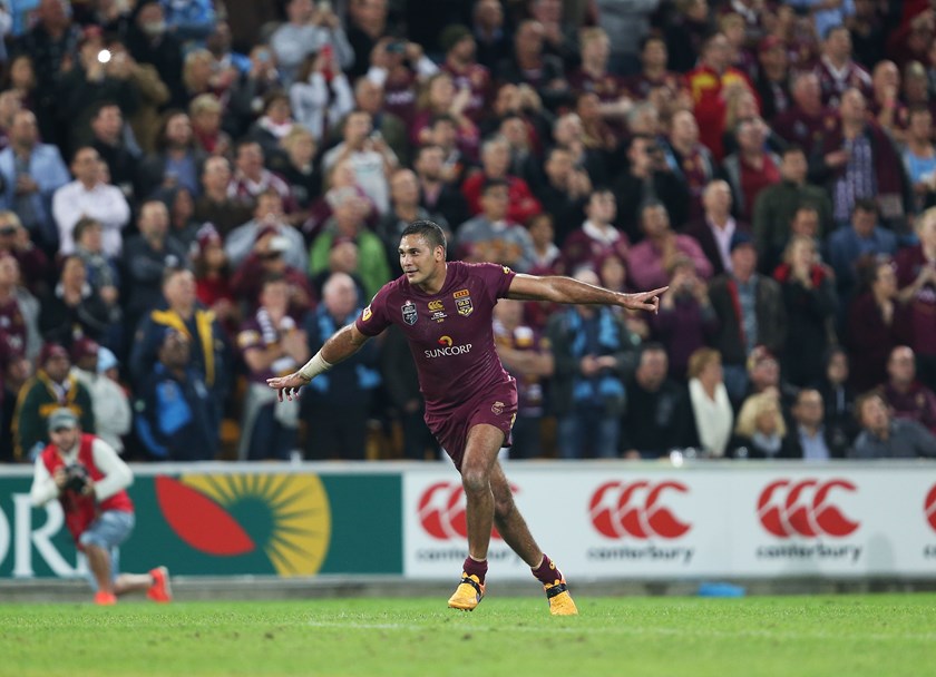 Hodges in maroon. Photo: NRL Images