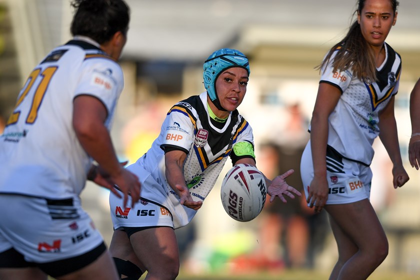 Therese Aiton in action for Souths Logan Magpies. Photo: Vanessa Hafner
