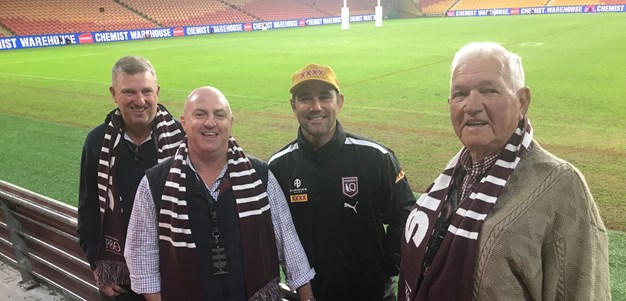 Gleeson honoured as family attend Maroons captain's run
