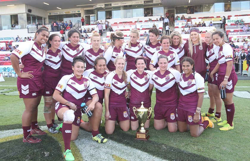 Chelsea Baker in her first Queensland team. Photo: QRL Media