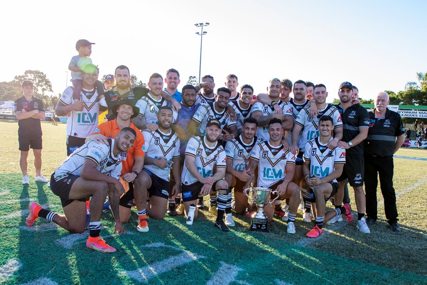 Victorious Magpies. Photo: Jim O'Reilly/QRL
