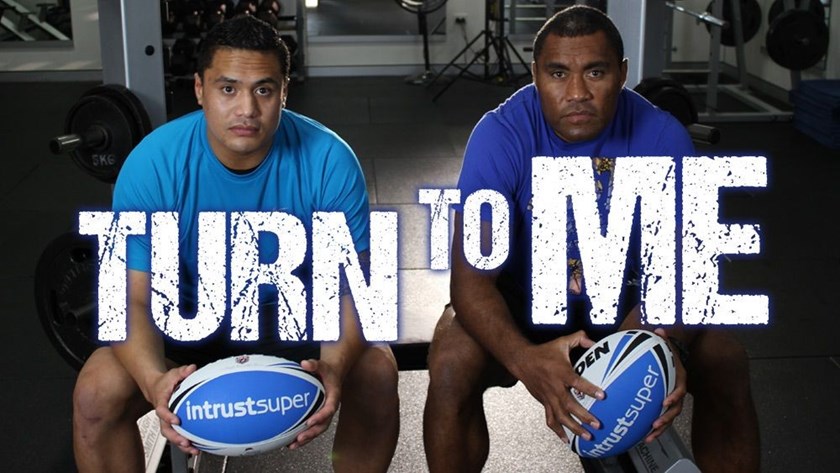 Isaak Ah Mau and Petero Civoniceva promote Turn to Me Round in 2014.