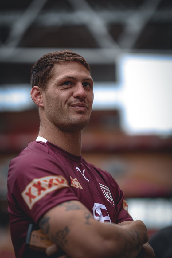 Kalyn Ponga on day one of Queensland Maroons camp. Photo: Erick Lucero/QRL