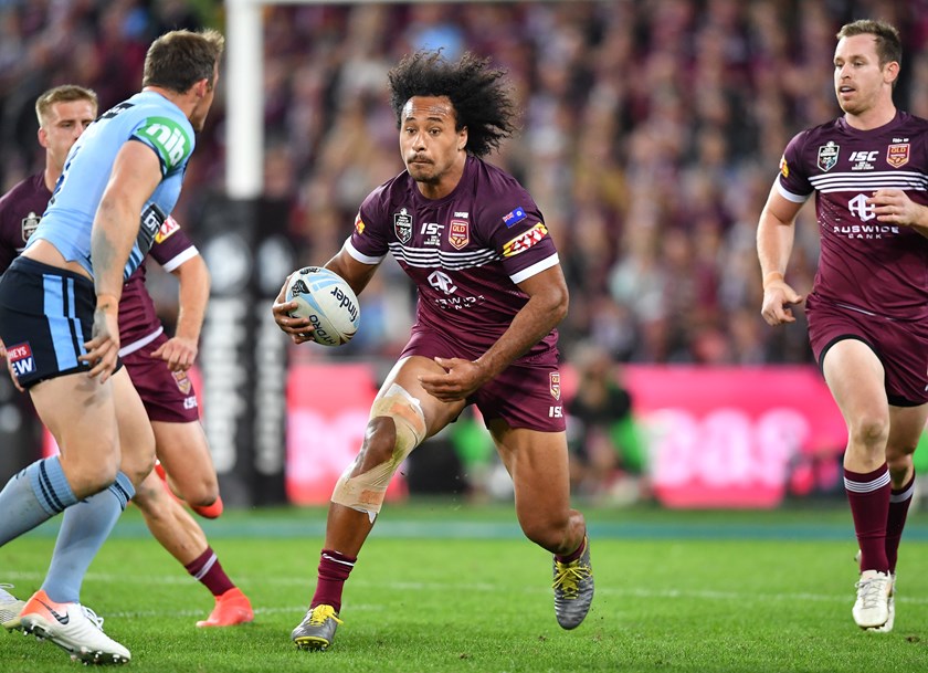 Felise Kaufusi in action during State of Origin Game I. Photo: NRL Images
