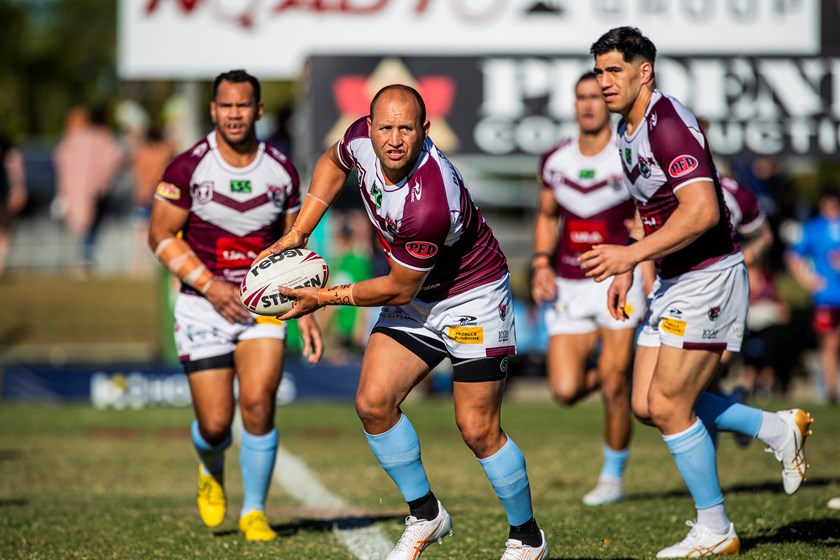 Tyrone Roberts is one of many former Hostplus Cup winning players in the Burleigh Bears team. Photo: Alix Sweeney/QRL