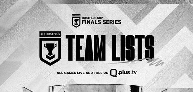 Team Lists: Hostplus Cup Finals Week 1