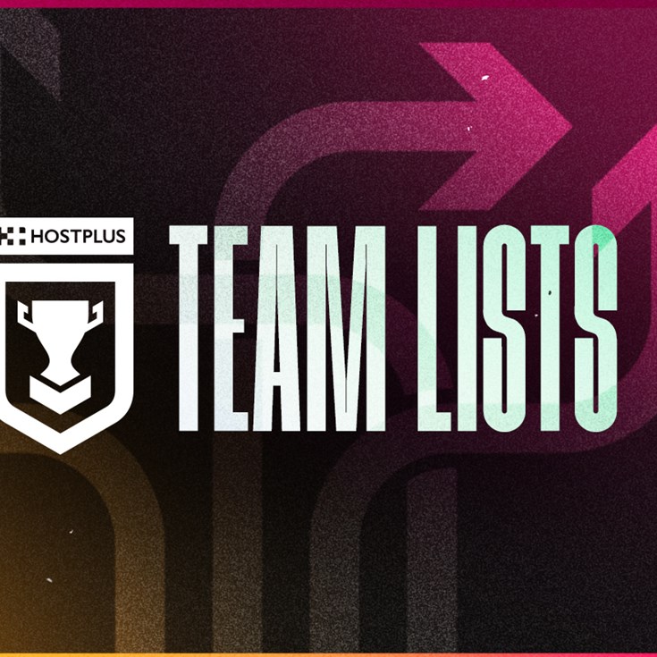 Round 1 Hostplus Cup team lists