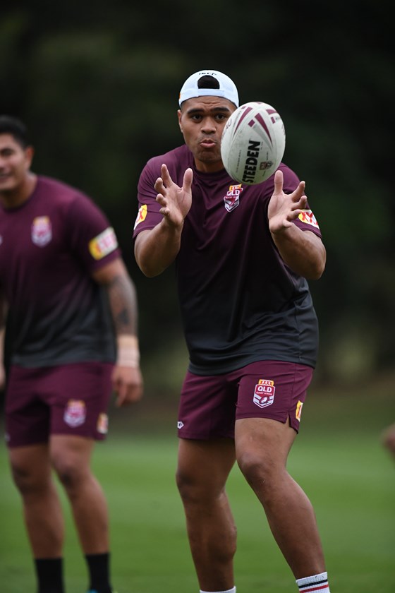 Josh Afoa during the first Queensland Rangers hit out. Photo: QRL Media