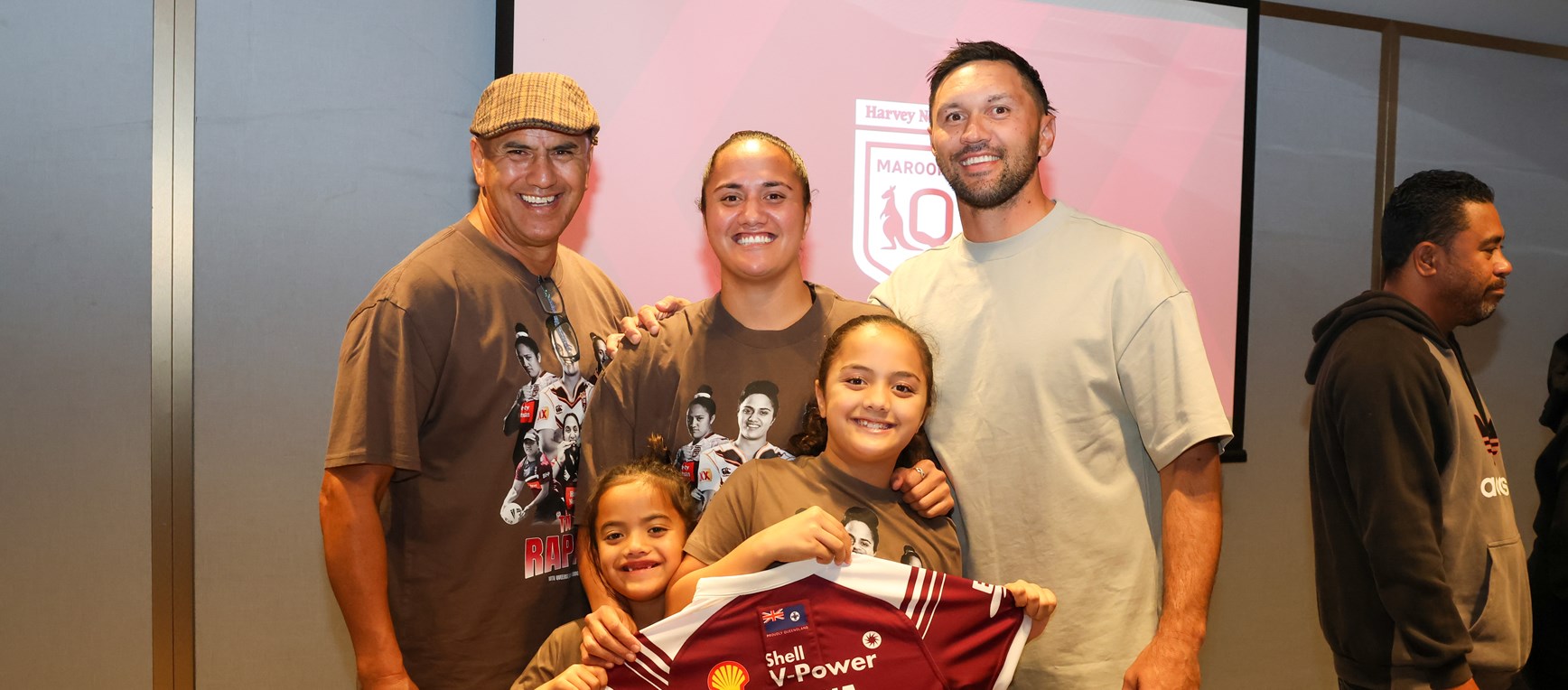In pictures: Family join Maroons for jersey presentation