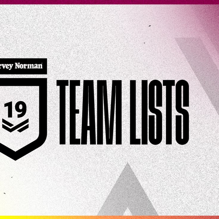 Round 4 Harvey Norman Under 19 team lists