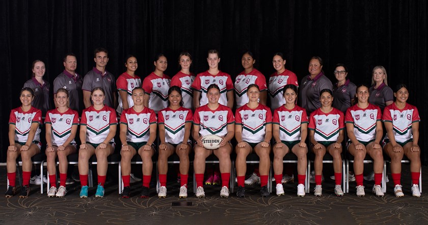 Queensland Under 17 City girls. Photo: Jim O'Reilly/QRL