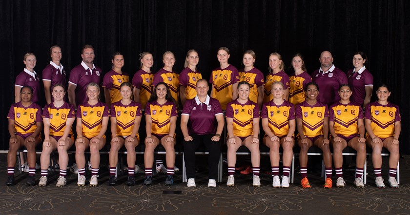 Queensland Under 17 Country girls. Photo: Jim O'Reilly/QRL