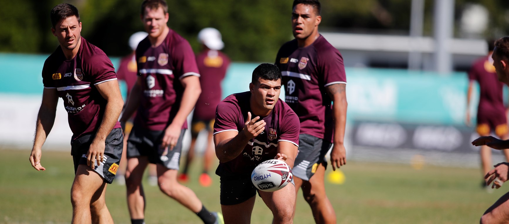 In pictures: Queensland Maroons' first proper hit-out
