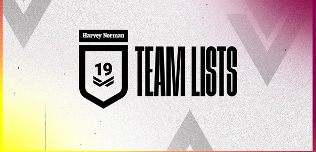 Round 5 Harvey Norman Under 19 team lists