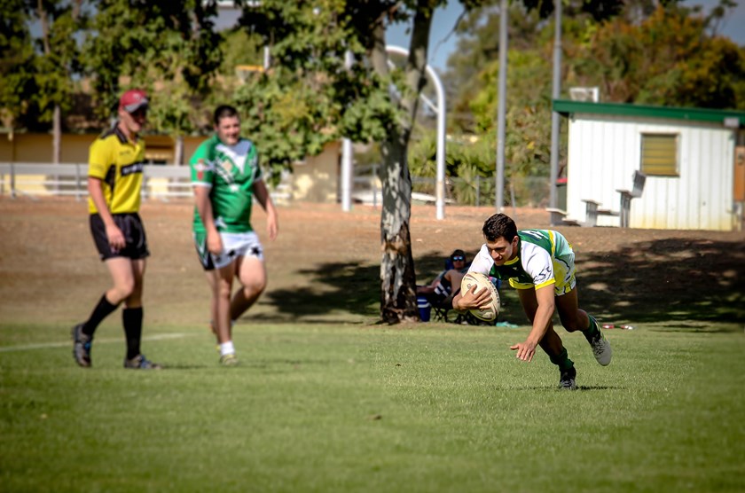 Clermont's Bo King scores against rivals Blair Athol All Stars.