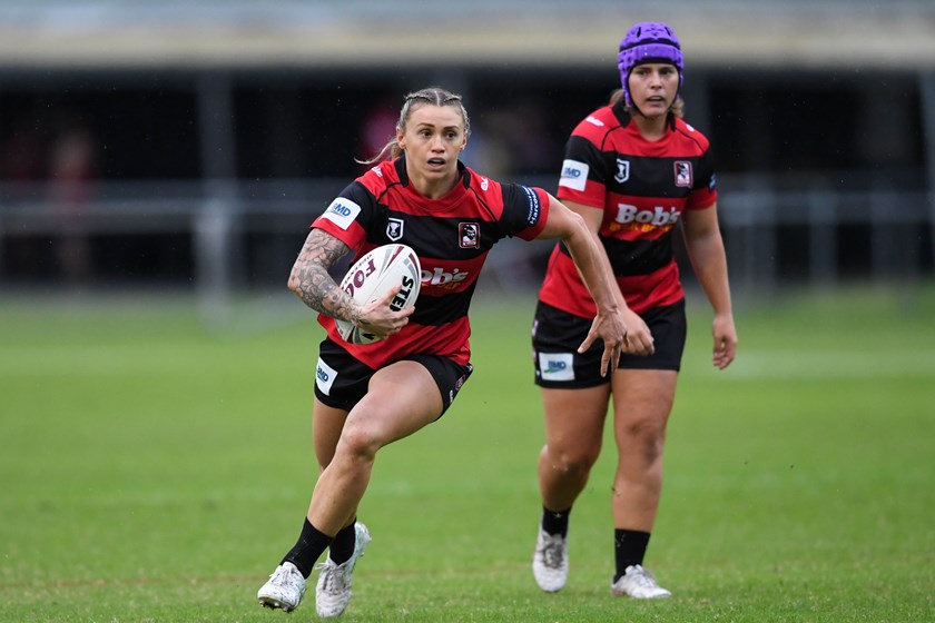 Robinson playing for West Brisbane in 2022. Photo: Zain Mohammed/QRL