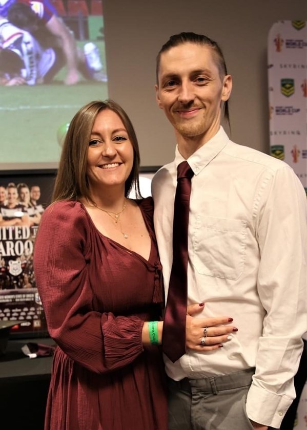 Jack and his wife Jade, who is the team manager. 