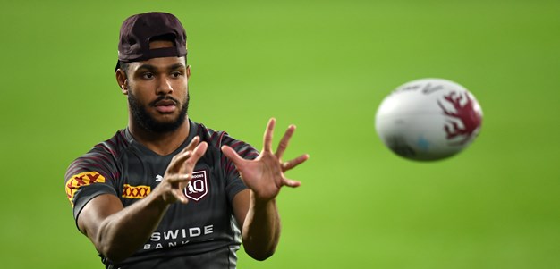 In pictures: Solid hit-out for the Maroons