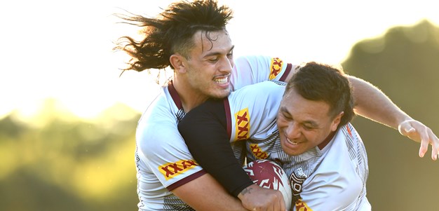In pictures: Maroons rip in before travelling to Perth