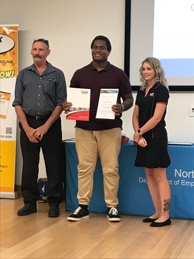 Shalom's Tom Matebau (also picture above in action on the field). Photos: supplied