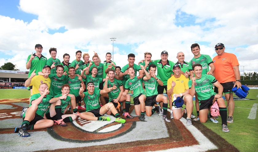 The winning Townsville Blackhawks team in 2016. Photo: QRL
