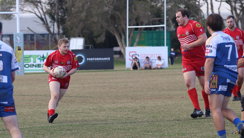Brandon Muir in action against Noosa. Photo: Ritchie Jarman/Infamous Photography