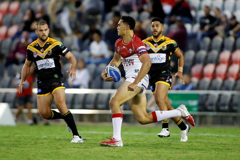 Xavier Coates playing for Redcliffe Dolphins. Photo: QRL