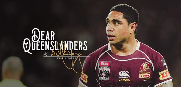 Locky walks in, gives me one look and I go – ‘strap it up, let’s go again’