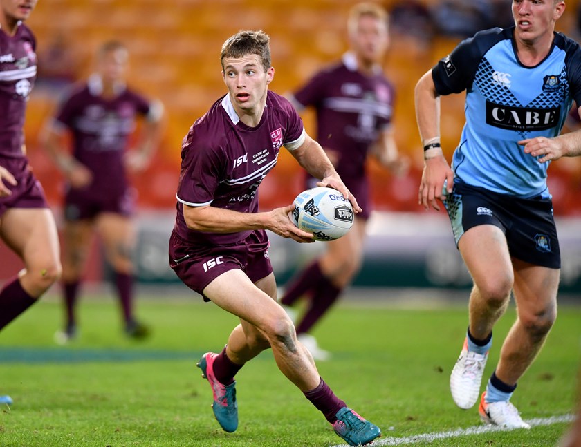Sam Walker in action for the Queensland Under 18 team. Photo: NRL Images