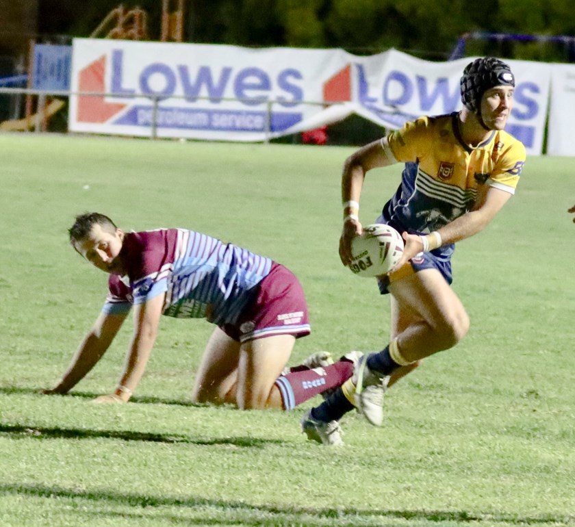 Action from the Round 3 clash between Highfields and Goondiwindi. Photo: Andrew O'Brien/QRL